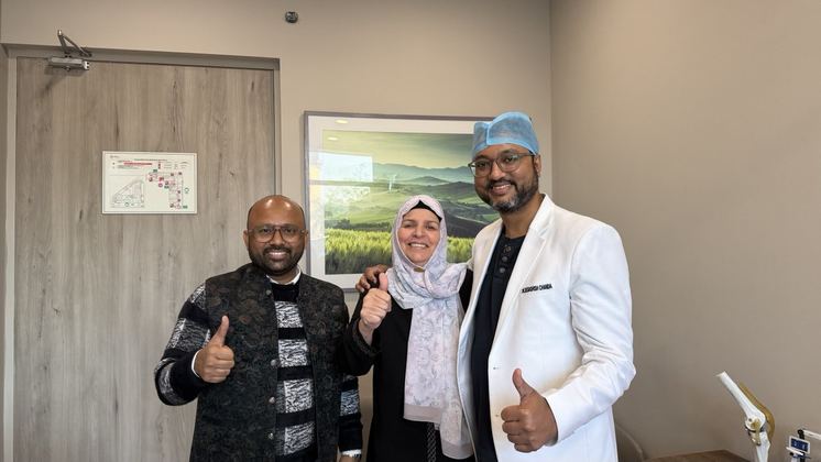 Happy patient