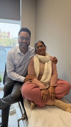 Happy patient