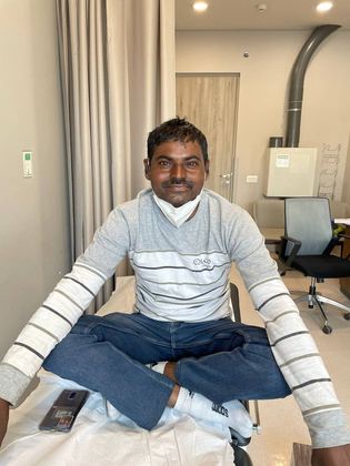 Happy patient