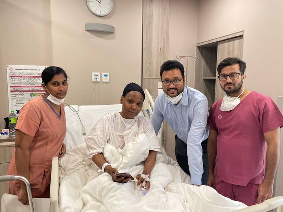 Happy patient