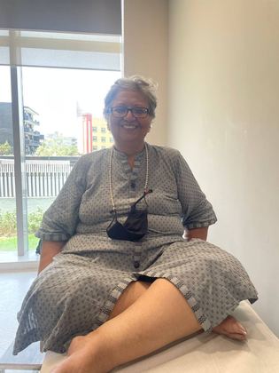 Happy patient