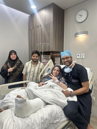 Happy patient