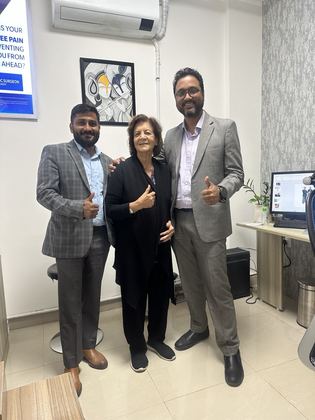 Happy patient